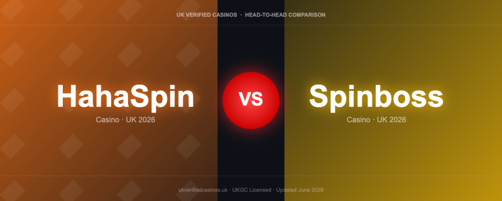 HahaSpin vs Spinboss UK 2026: Two UKGC Casinos Compared