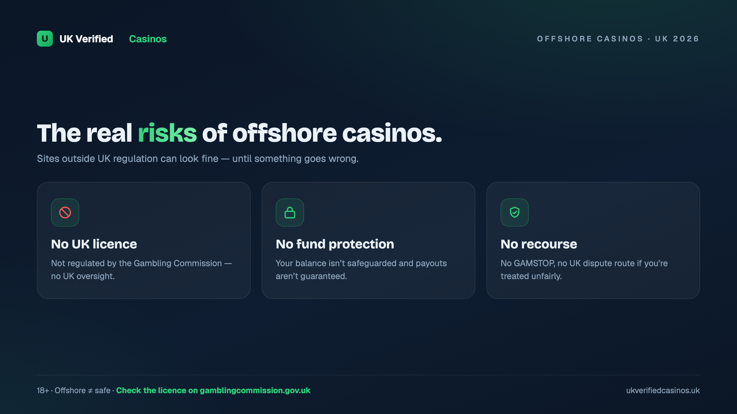 The risks of offshore casinos for UK players 2026