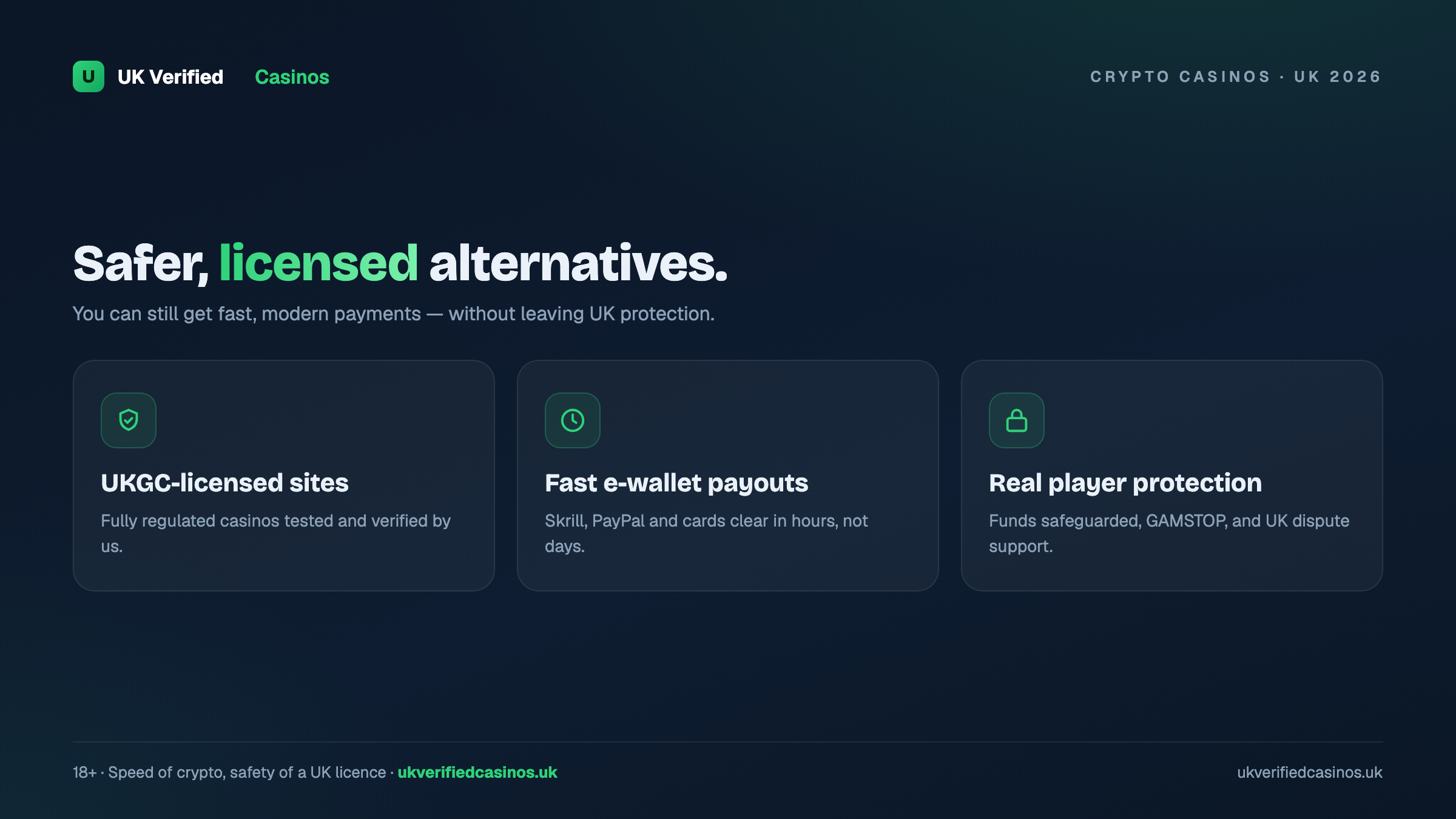 Safer licensed alternatives to crypto casinos UK