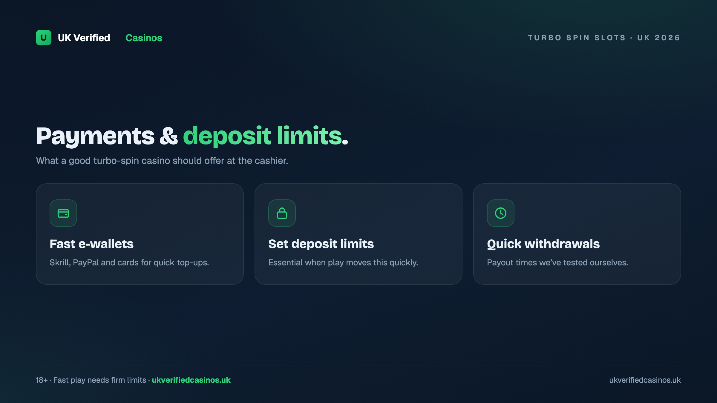 Turbo spin casino payments and deposit limits UK