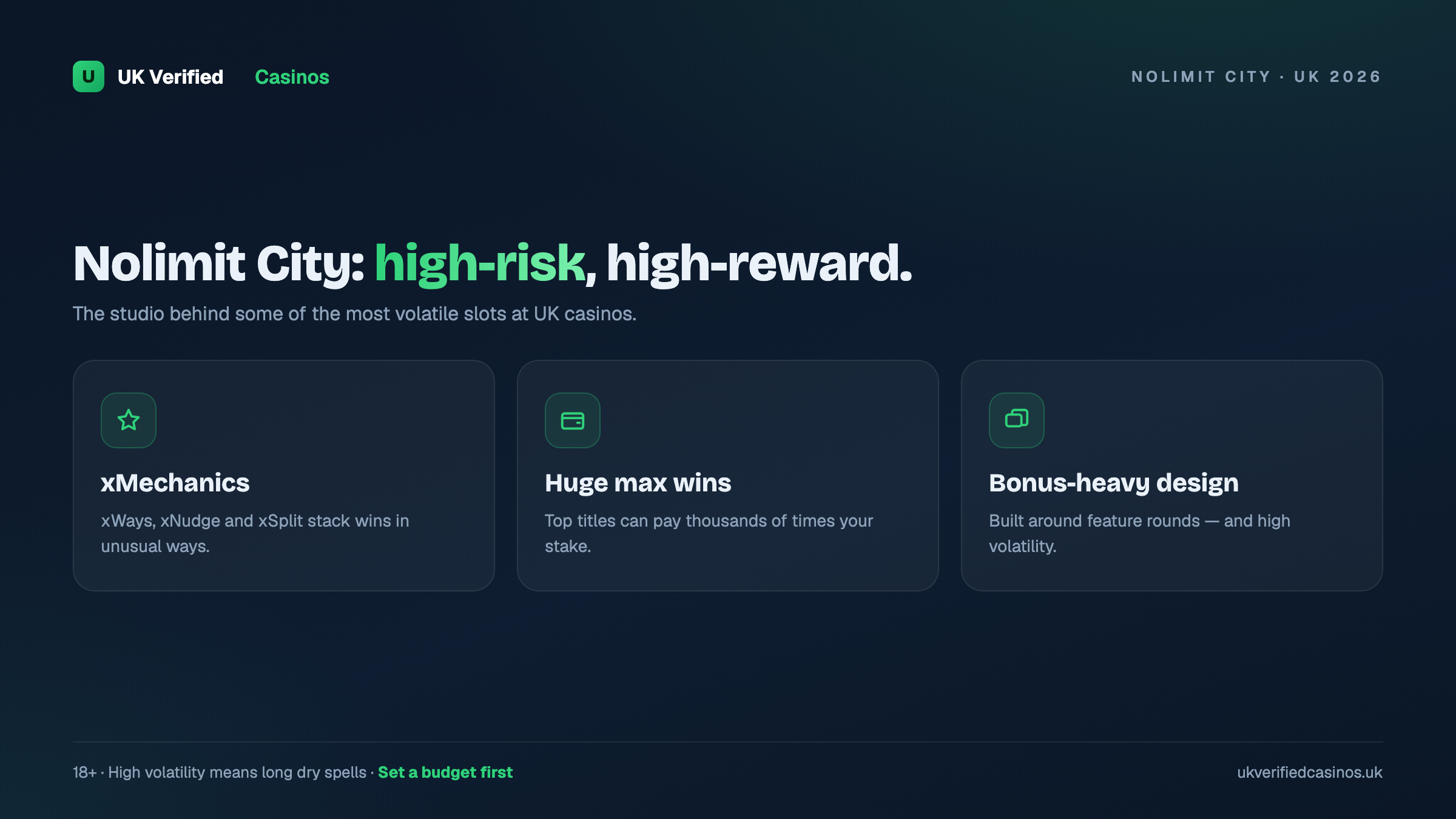 What makes Nolimit City slots different